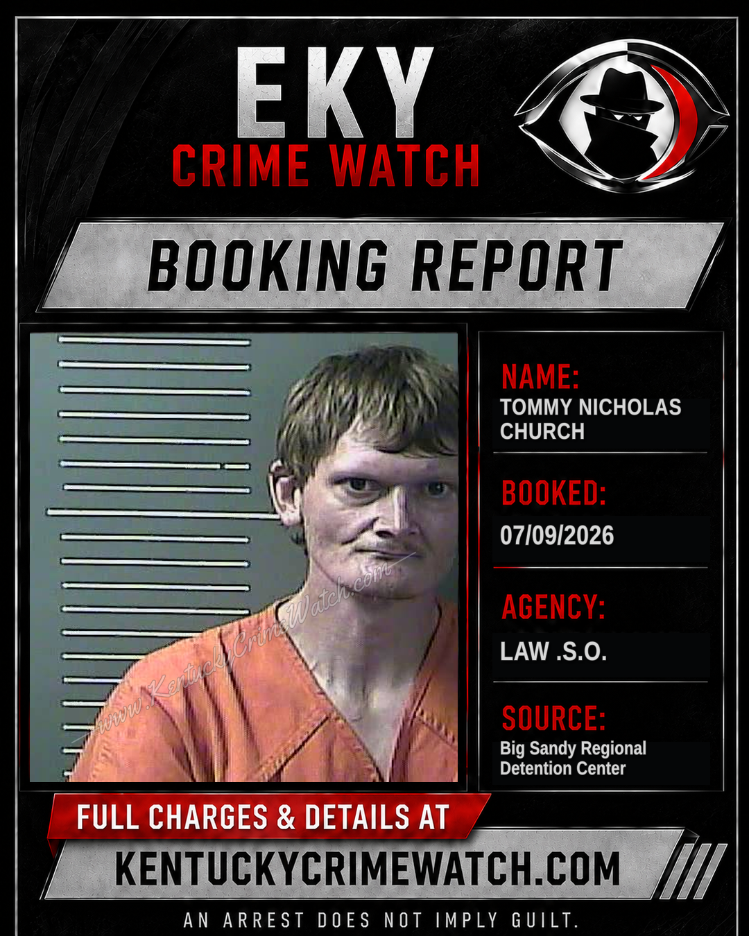 TOMMY NICHOLAS CHURCH booking image