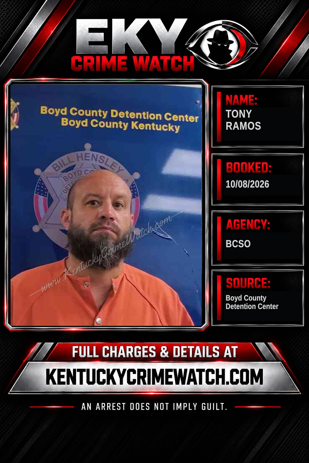 TONY RAMOS booking image