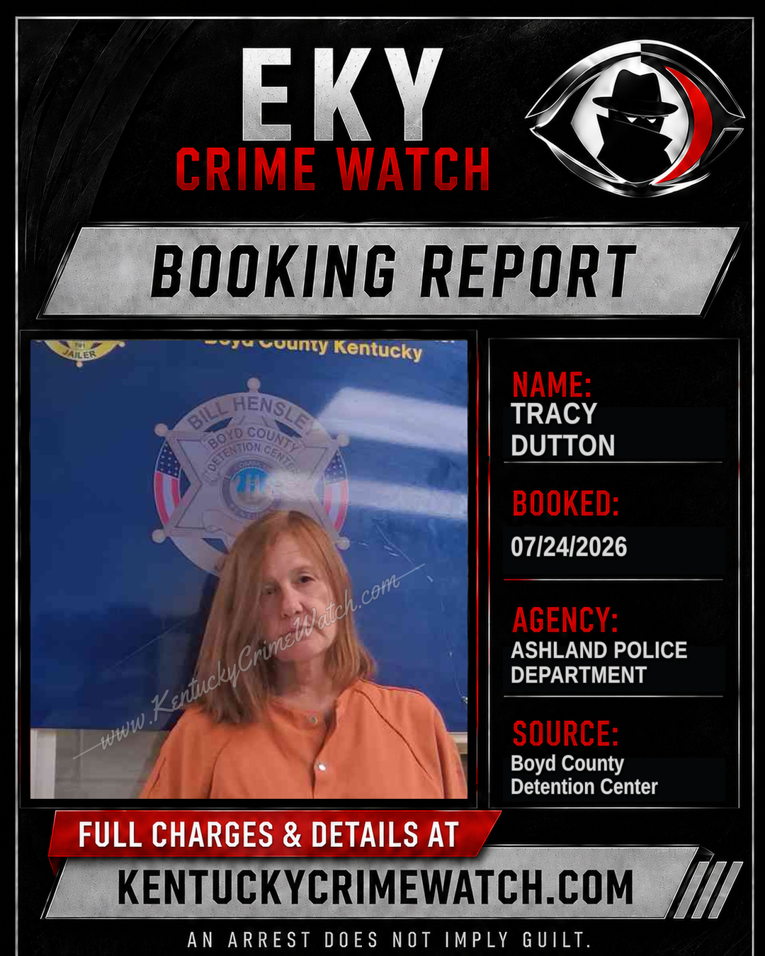 TRACY DUTTON booking image