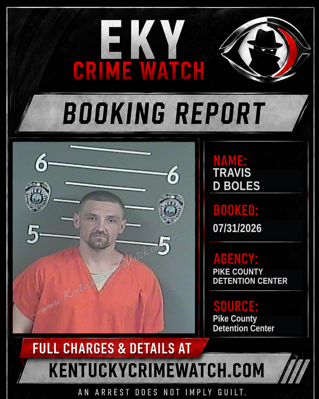 TRAVIS D BOLES booking image