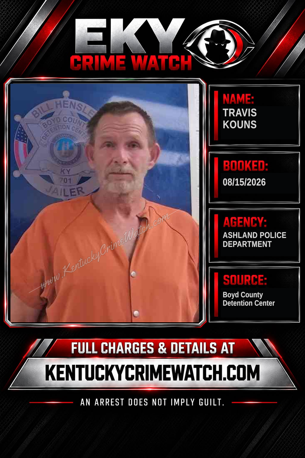 TRAVIS KOUNS booking image