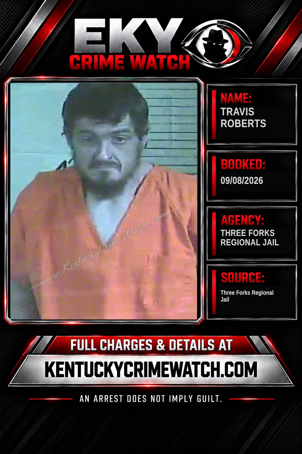 Travis Roberts booking image