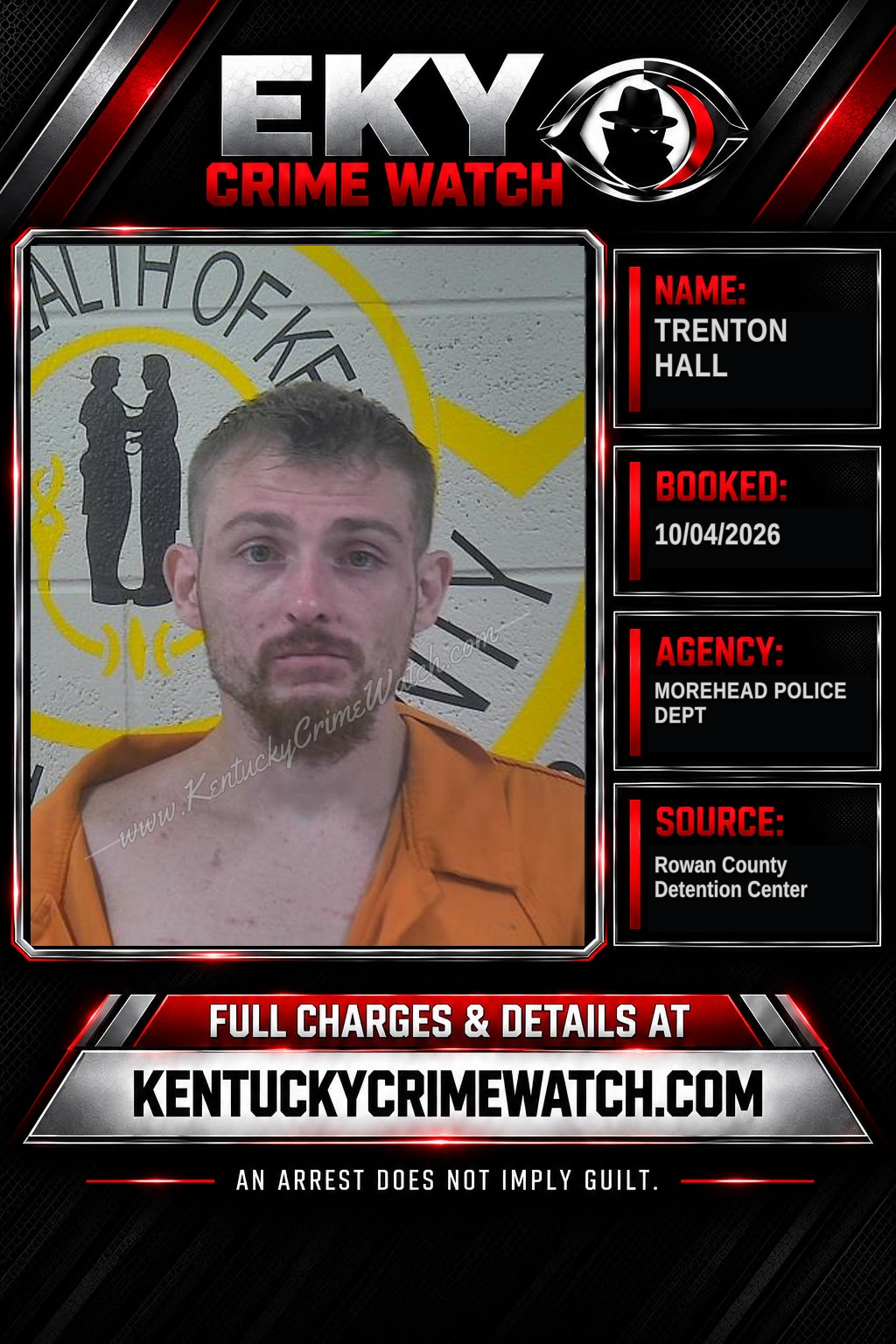 TRENTON HALL booking image