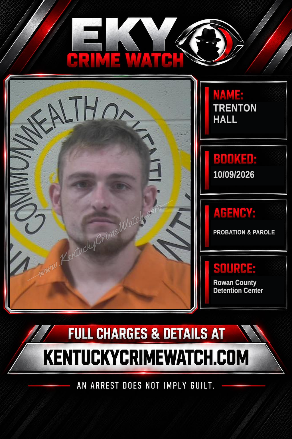 TRENTON HALL booking image
