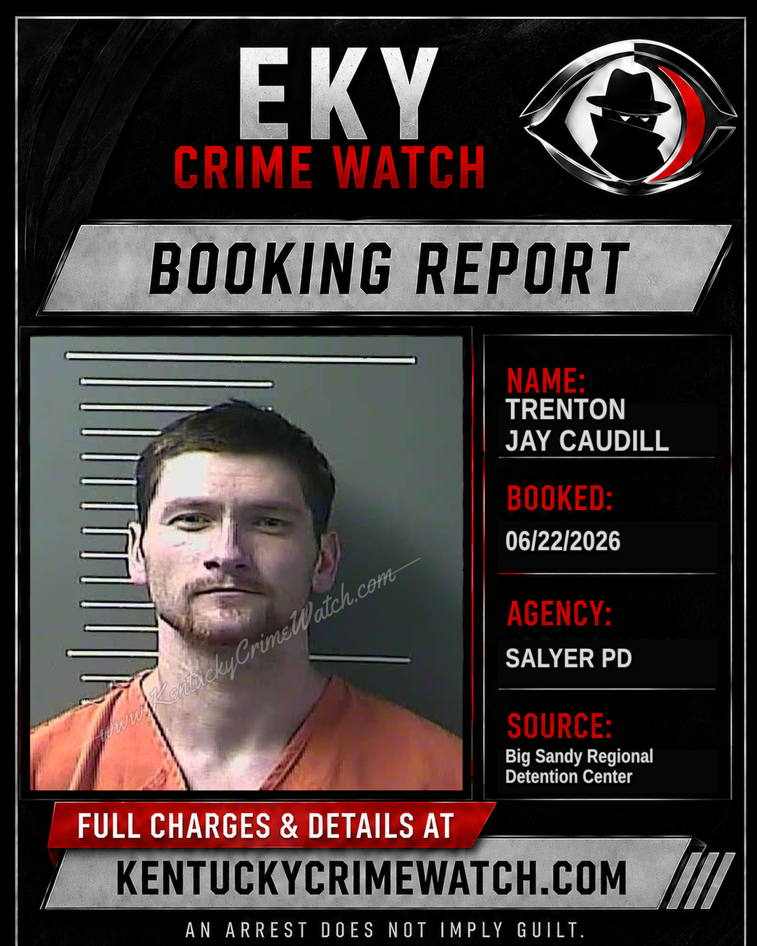 TRENTON JAY CAUDILL booking image