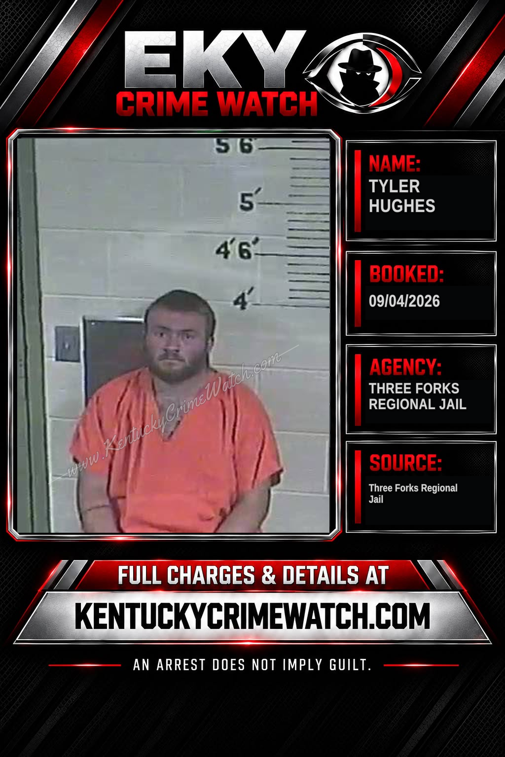 Tyler Hughes booking image