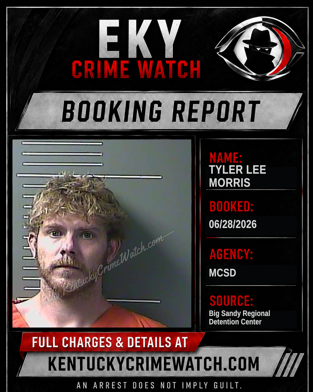 TYLER LEE MORRIS booking image
