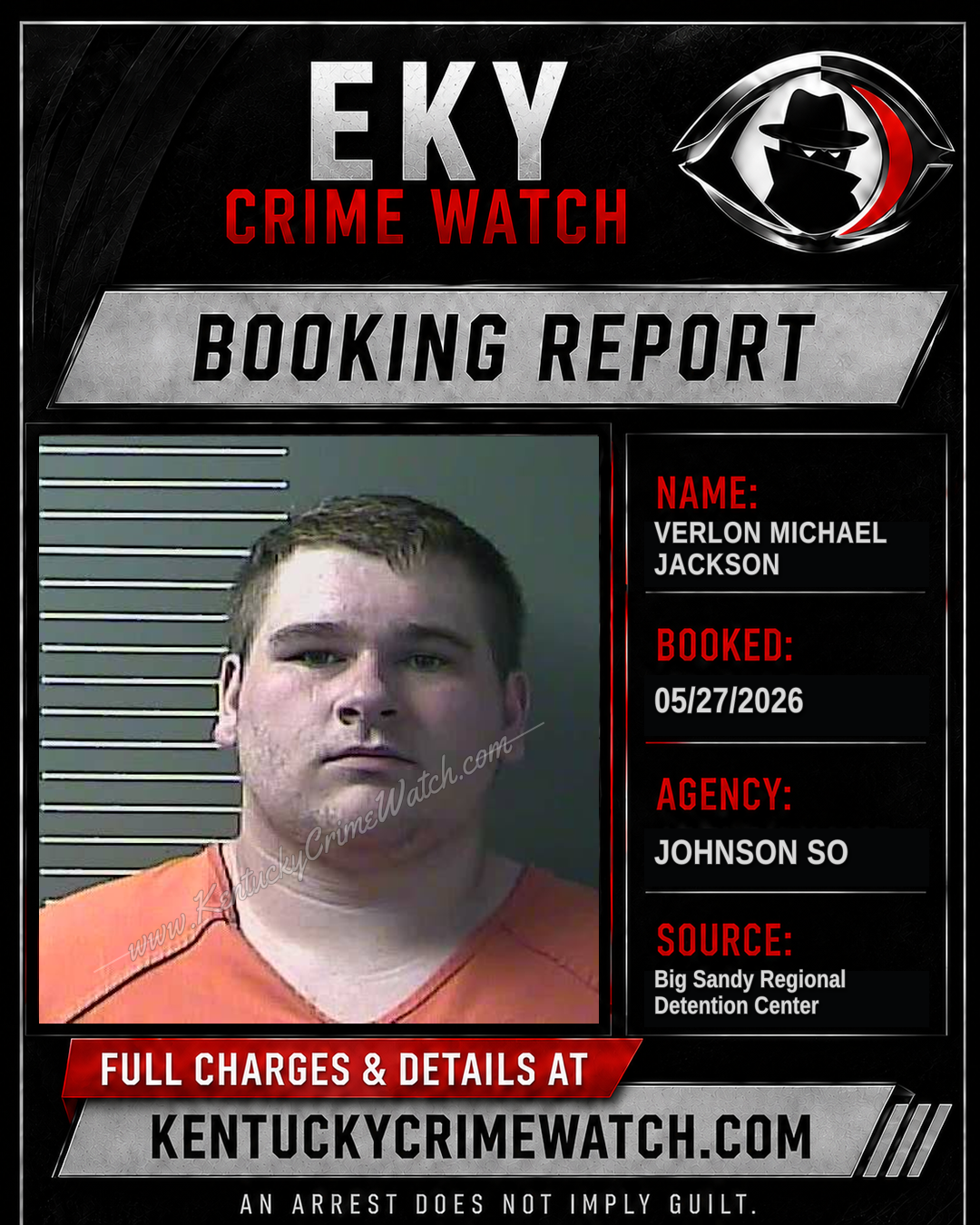 VERLON MICHAEL JACKSON booking image