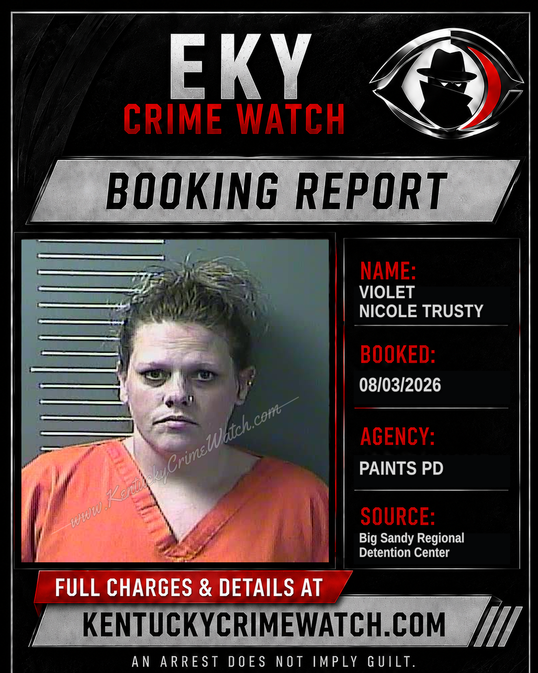 VIOLET NICOLE TRUSTY booking image
