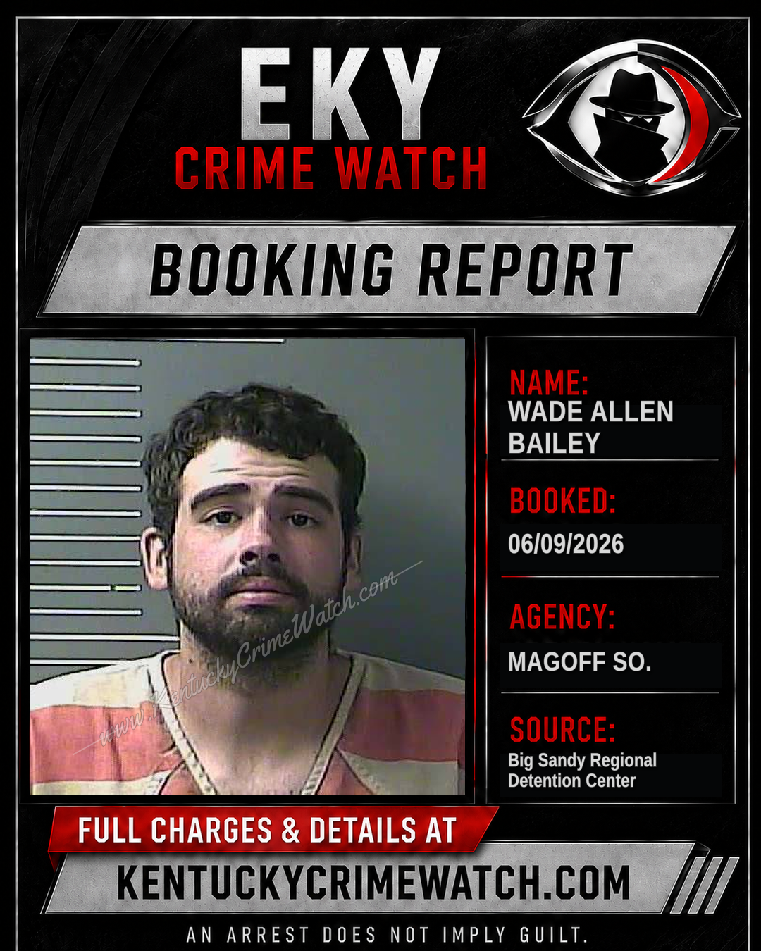 WADE Allen BAILEY booking report card