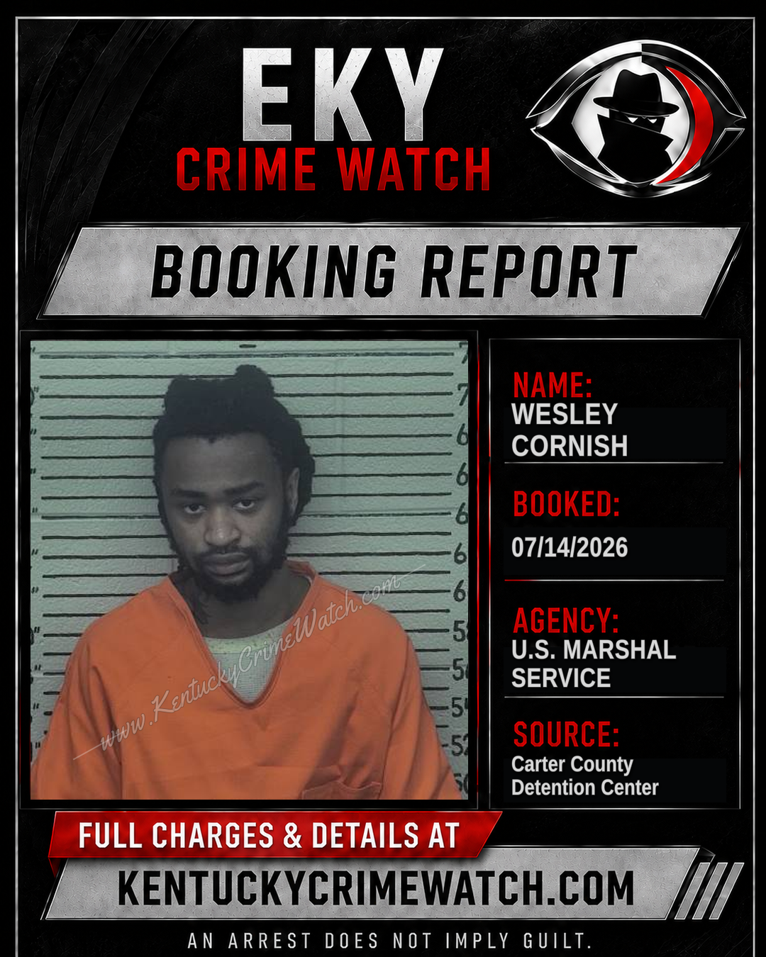 WESLEY CORNISH booking image