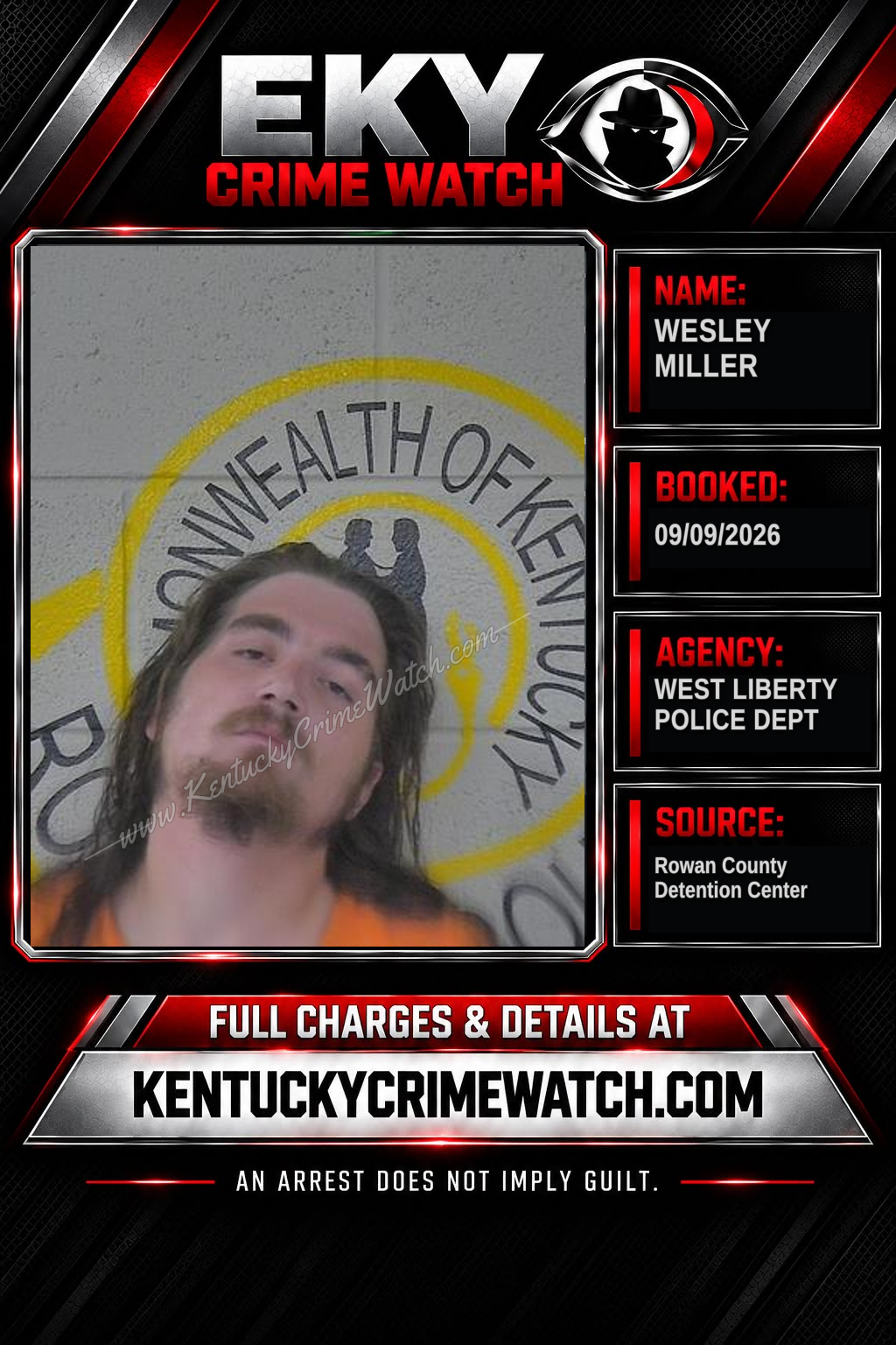 WESLEY MILLER booking image
