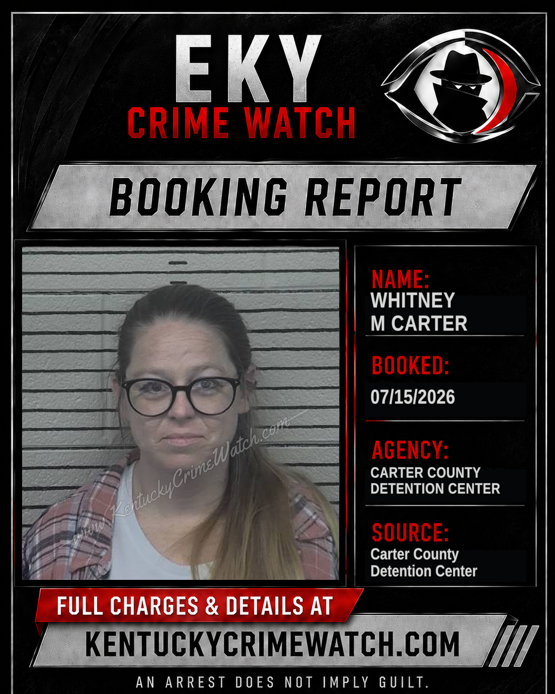 WHITNEY M CARTER booking image