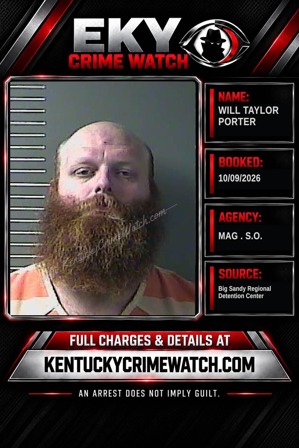 WILL TAYLOR PORTER booking image