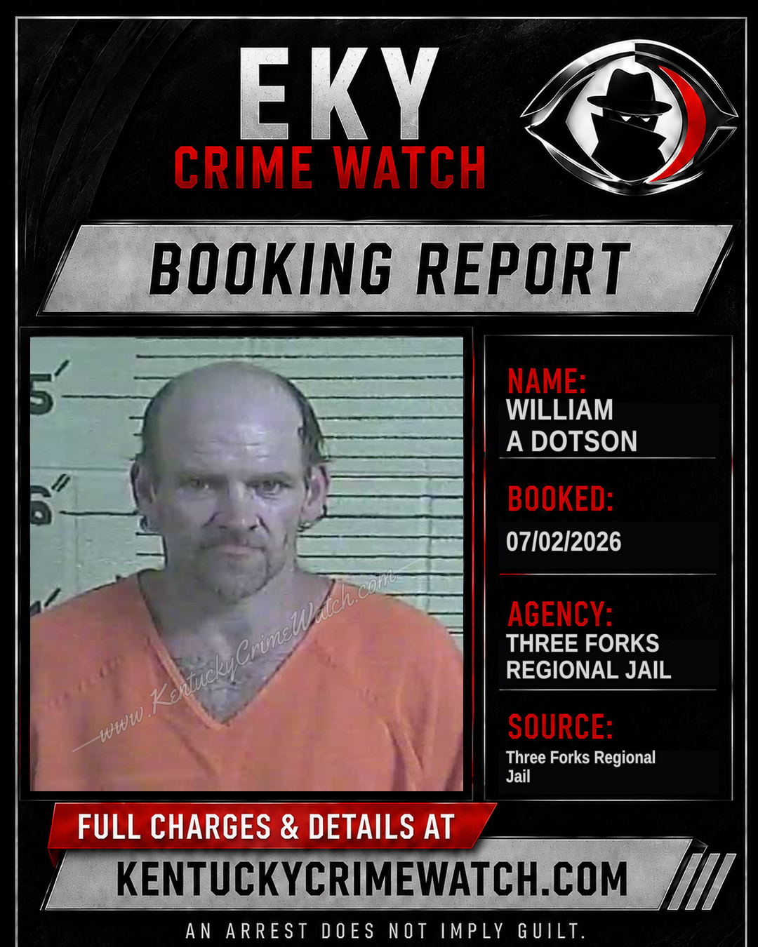 William A Dotson booking image