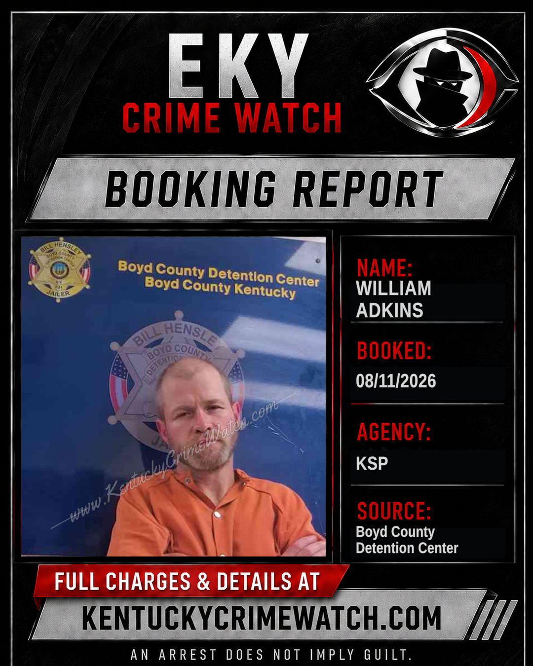 WILLIAM ADKINS booking image