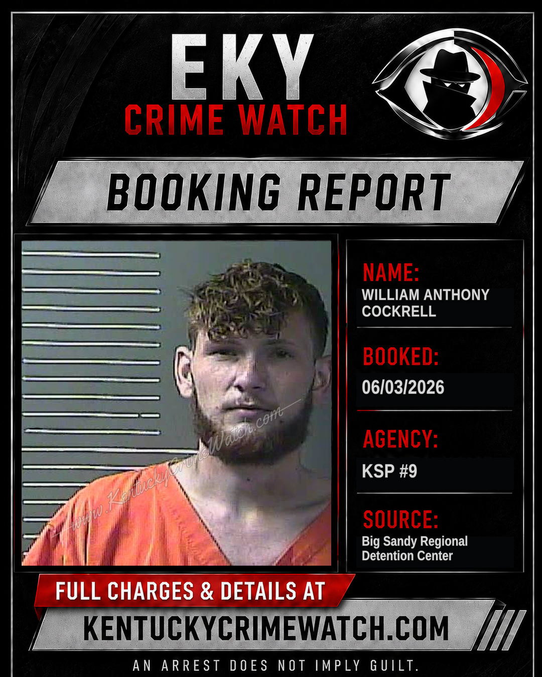 WILLIAM ANTHONY COCKRELL booking image