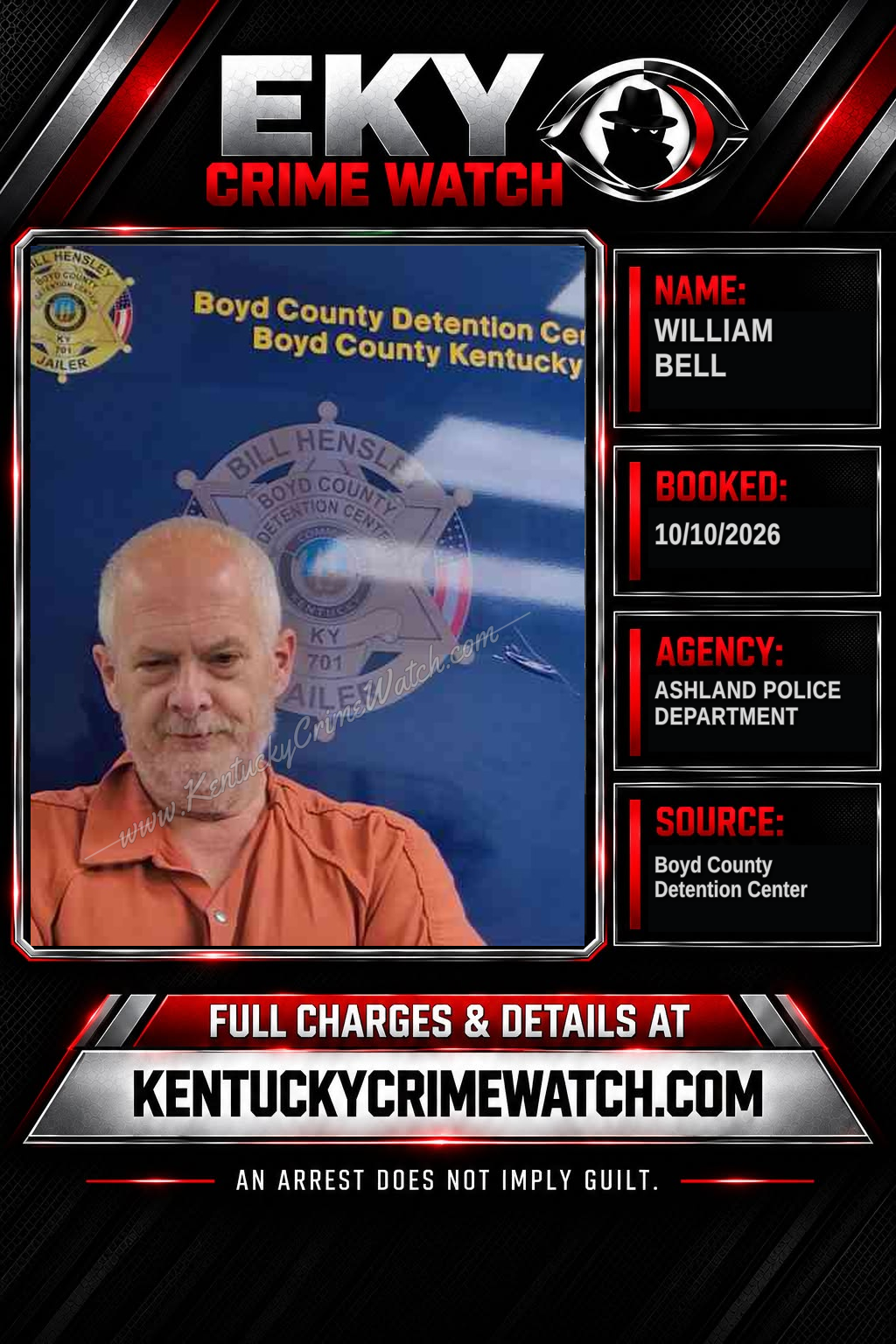 WILLIAM BELL booking image