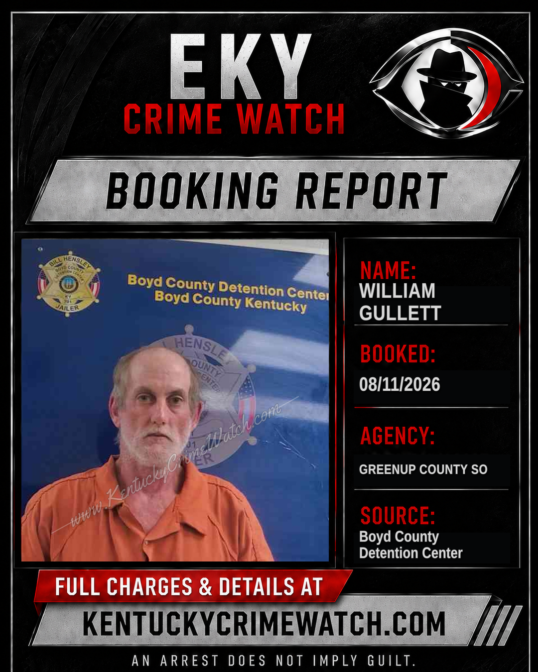 WILLIAM GULLETT booking image