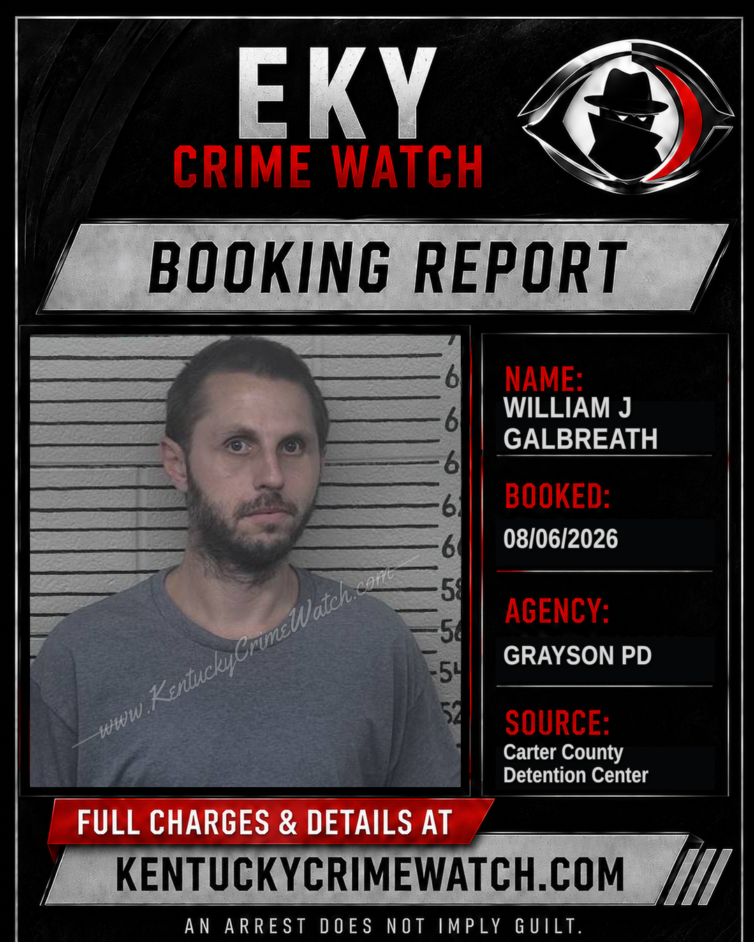 WILLIAM J GALBREATH booking image