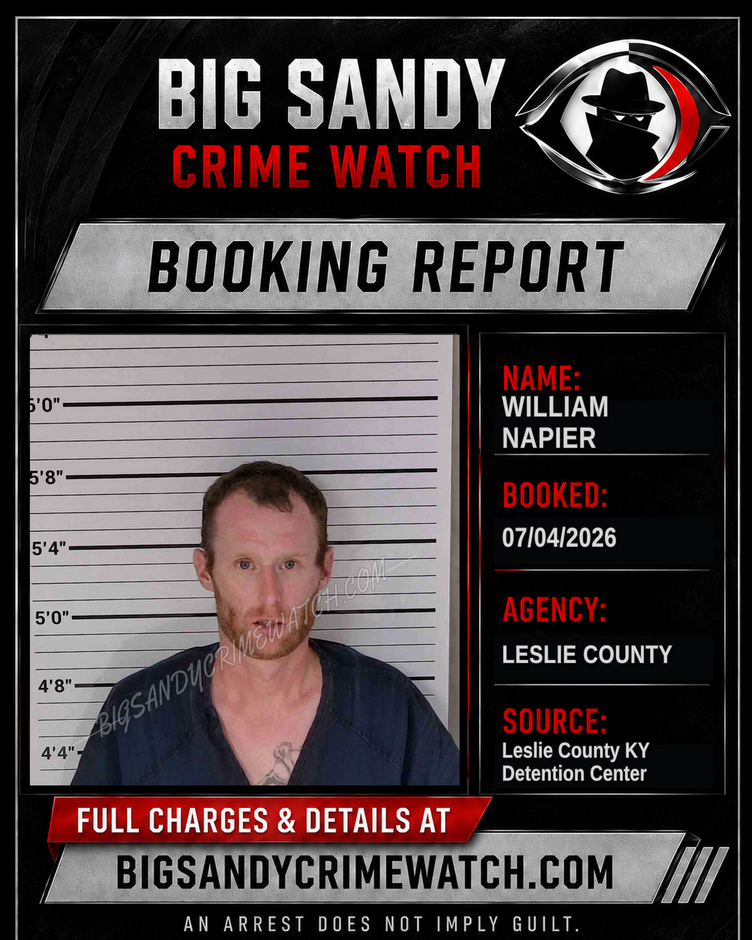 WILLIAM NAPIER booking image