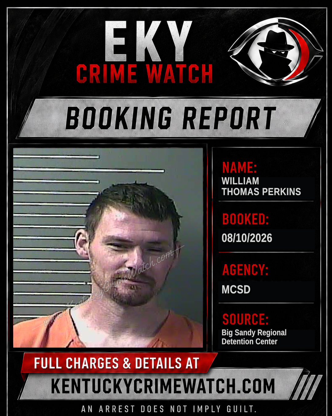 WILLIAM THOMAS PERKINS booking image