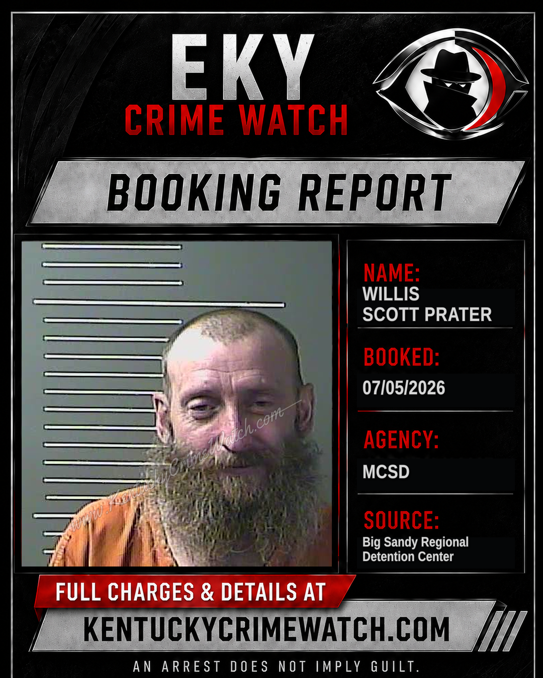 WILLIS SCOTT PRATER booking image