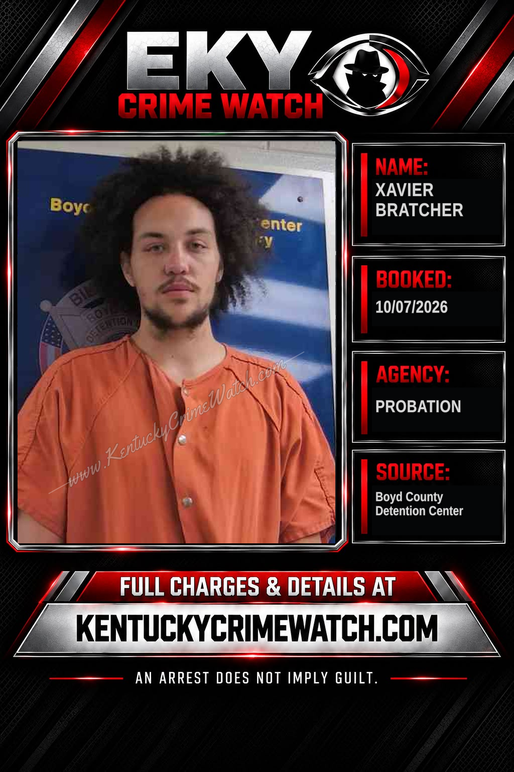 XAVIER BRATCHER booking image