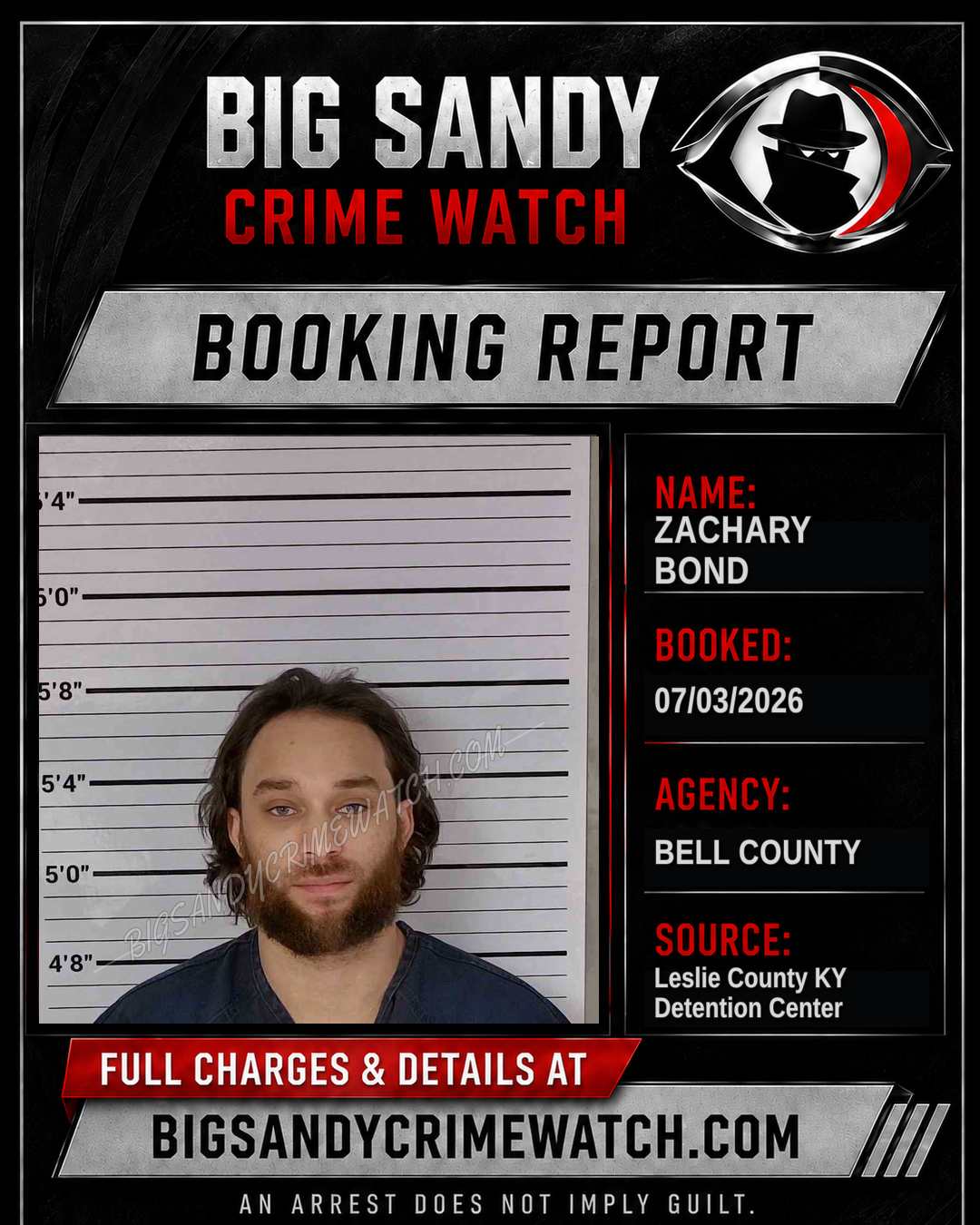 ZACHARY BOND booking image