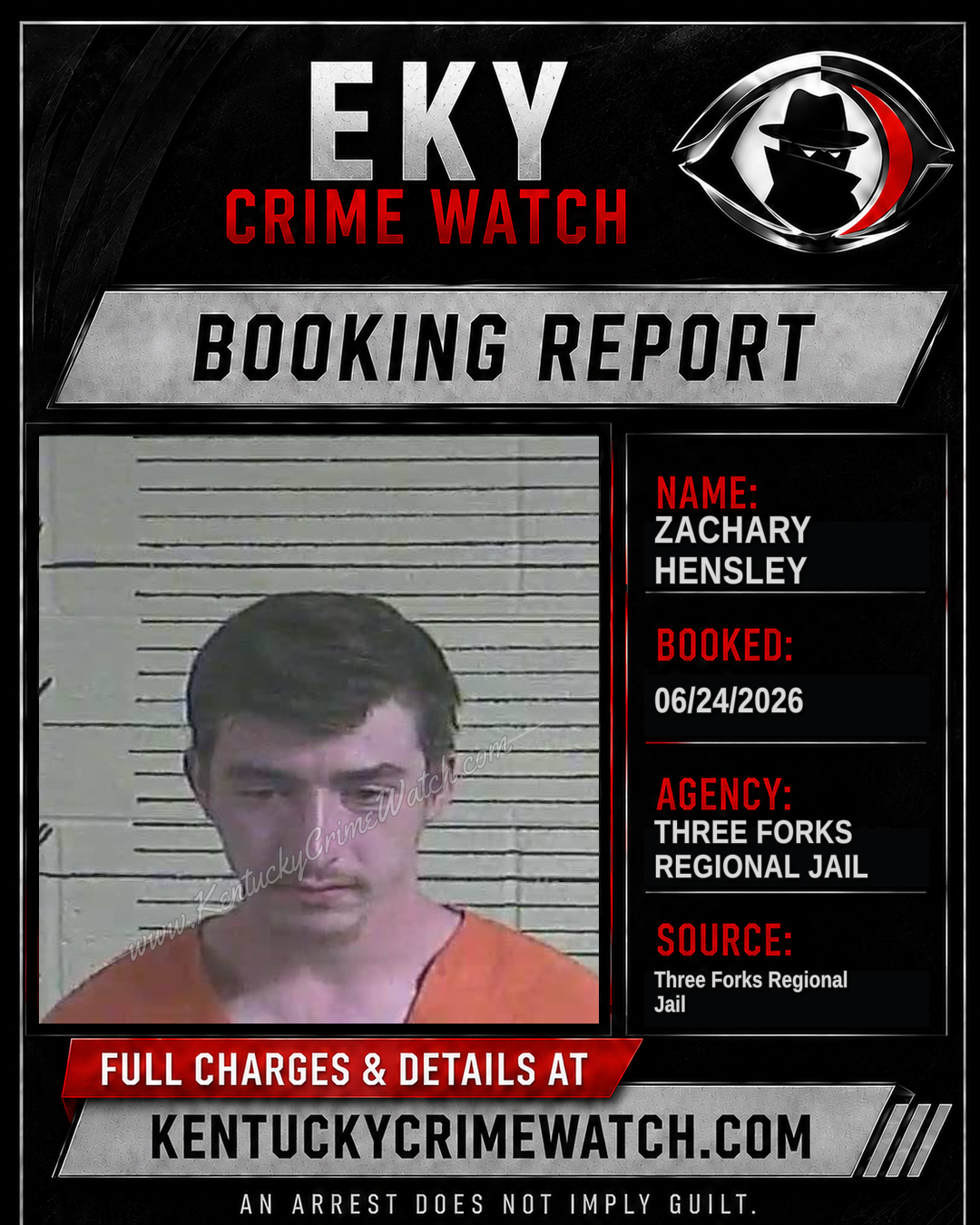 Zachary Hensley booking image