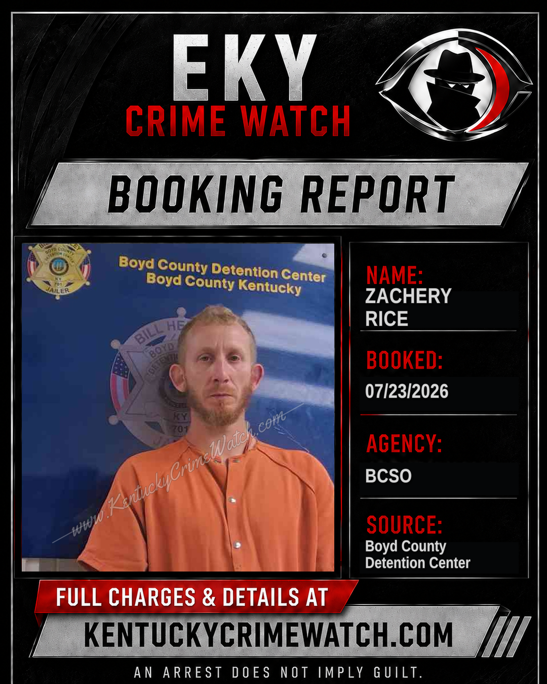 ZACHERY RICE booking image
